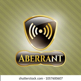  Shiny badge with signal icon and Aberrant text inside