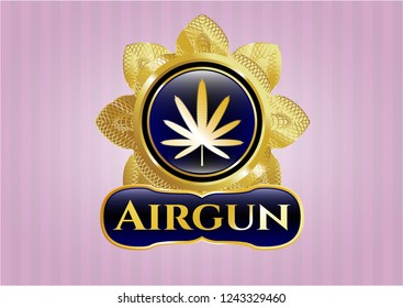  Shiny badge with weed leaf icon and Airgun text inside