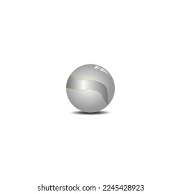 Shiny Ball Logo Design a sign and symbol about a glowing ball or circle