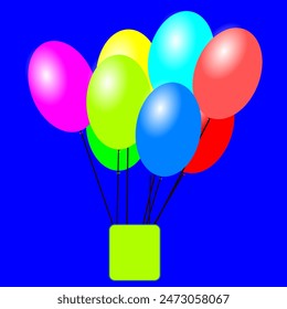 Shiny Balloons Vector Art Graphics