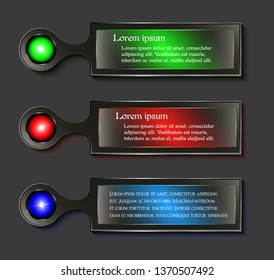 shiny banner colorful