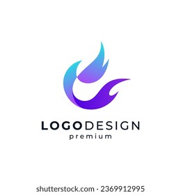 shiny and beautiful bird for business, finance or brand identity logo design