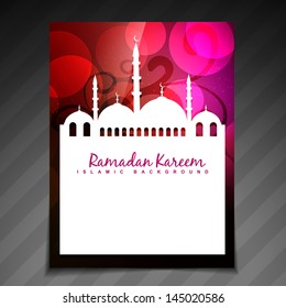 shiny beautiful ramadan festival template