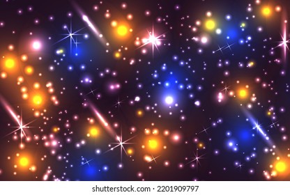 shiny black background abstract texture with bokeh and sparkles