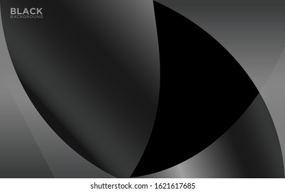Shiny black business background. Vector Illustration