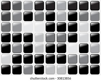shiny black and grey tile background