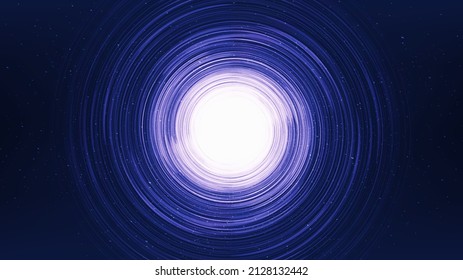 Shiny Black hole on Galaxy background with Milky Way spiral,Universe and starry concept design,vector