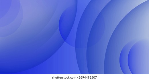 Fondo abstracto azul brillante con esferas 3D y Formas curvas