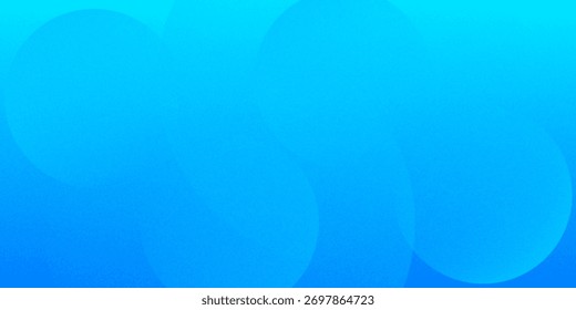 Fondo abstracto azul brillante con esferas 3D y Formas curvas