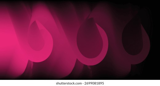 Fondo abstracto azul brillante con esferas 3D y Formas curvas