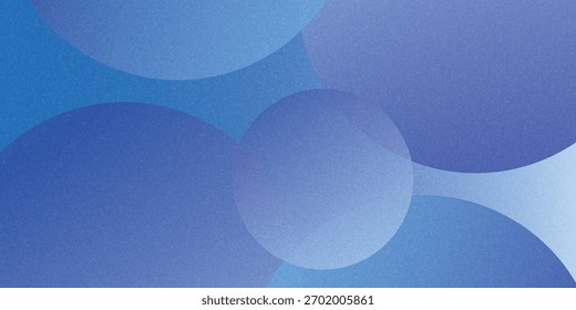 Fundo abstrato azul brilhante com esferas 3D e formas curvas