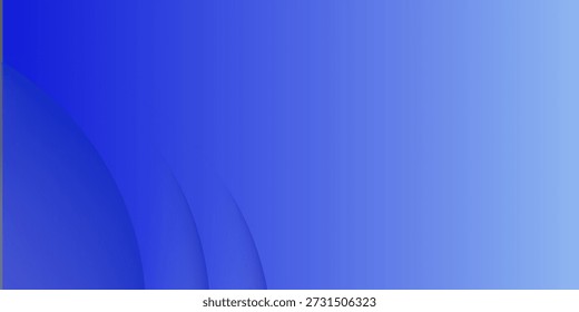 Fondo abstracto azul brillante con esferas 3D y Formas curvas