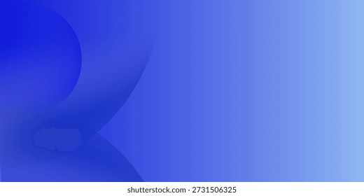 Fondo abstracto azul brillante con esferas 3D y Formas curvas