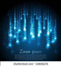 Shiny blue abstract background. Vector design eps 10