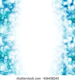 Shiny blue background with sparkling lights, vector illustration.