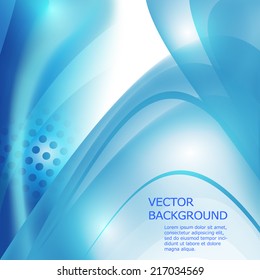 Shiny blue background vector