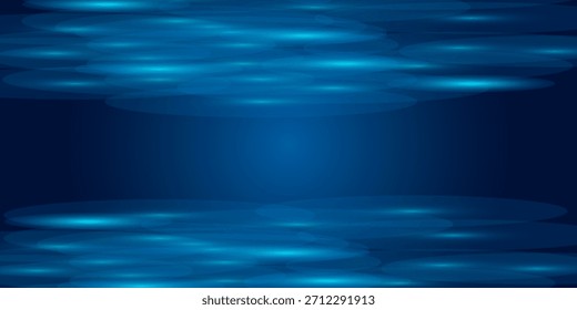 Fondo bokeh azul brillante con círculos y destellos brillante, efecto, abstracto, diseño, luz, buenas ilustraciones Vector colores brillantes del arte dinámico viejo