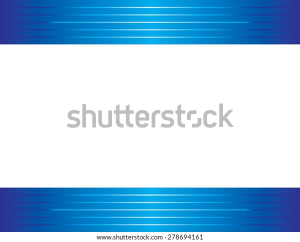 Shiny Blue Border Horizontal Stock Vector (Royalty Free) 278694161