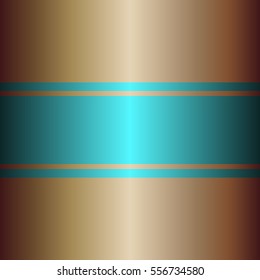 Shiny blue color with gold color background