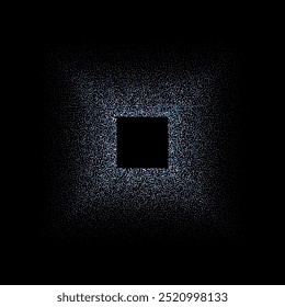 Shiny blue photo frame. Abstract background. Design element