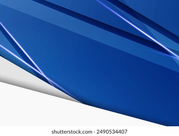 Shiny blue sharp graphic background