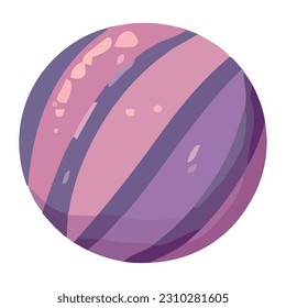 The shiny blue sphere reflects isolated
