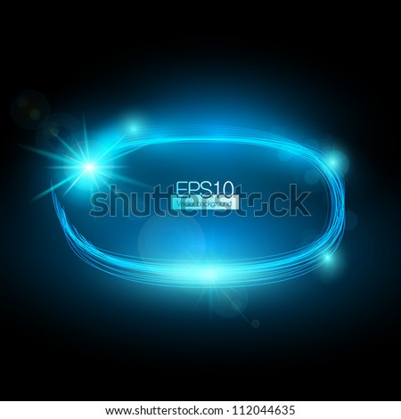 Shiny blue vector stars