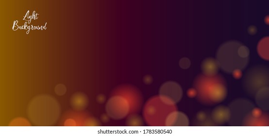 Efecto brillante y borroso patrón de fondo de diseño de luz bokek vector