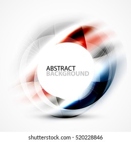 Shiny blurred cicrle template with space for text