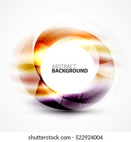 Shiny blurred cicrle template with space for text