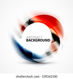 Shiny blurred cicrle template with space for text