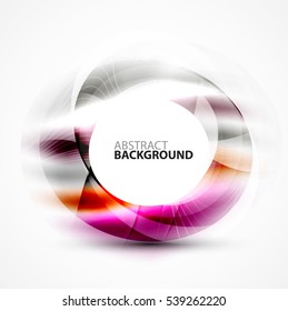 Shiny blurred cicrle template with space for text