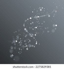 Shiny bokeh background. Illustration of glittery light shimmering bokeh. Light effect with lots of shiny highlights shining on a transparent background for designs for Christmas and New Year.	

