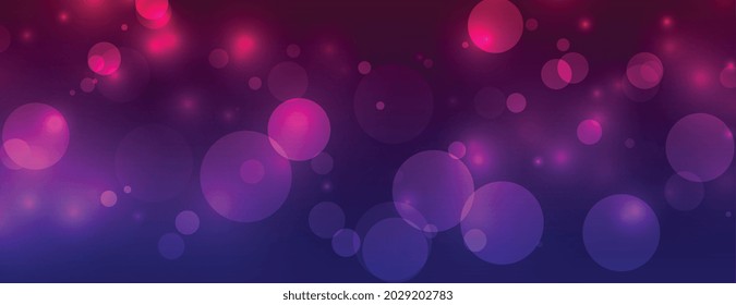 shiny bokeh sparkling lights vibrant banner