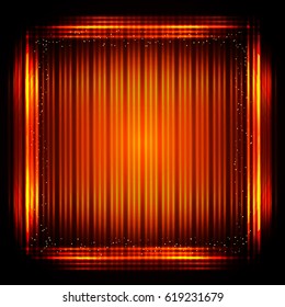 Shiny border frame retro background. Vector illustration