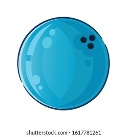 shiny bowling cartoon illustration vector