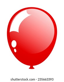 Shiny Bright Red Balloon