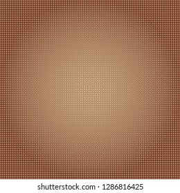 Shiny bronze gradient metal circles seamless pattern. Vector eps 8