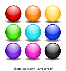 shiny bubbles with varying color order