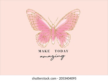 shiny buttefly  vector design art. margarita mariposa stationery,mug,t shirt,phone case fashion slogan style spring summer sticker 
