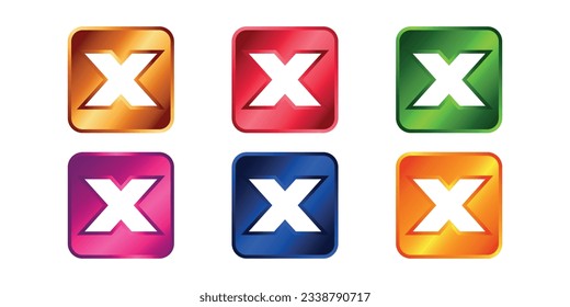 glänzendes Knopfkreuz und Kreuzsymbol