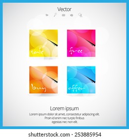 Shiny button, vector 