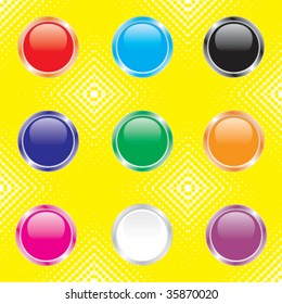 Shiny buttons for web design