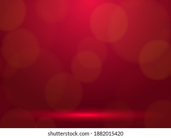El brillante fondo rojo. Banner de ilustración de material vectorial