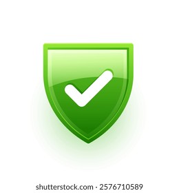 shiny certify checkmark shield badge design vector