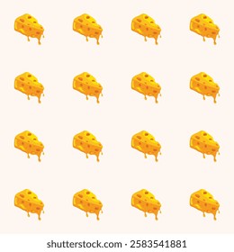 Shiny cheese pattern textured background illustration