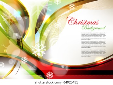 Brillante fondo navideño
