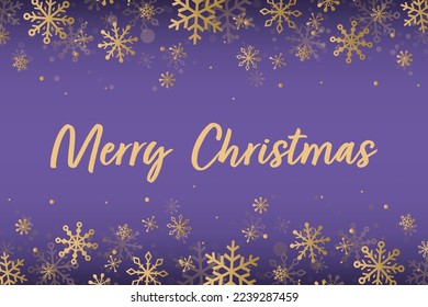Shiny Christmas snowflakes. Concept of a greeting card. Vector illustration