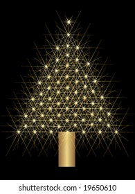 árbol de navidad brillante