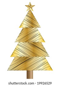 shiny christmas tree